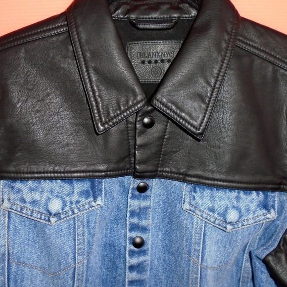 BLANK NYC FAUX LEATHER DENIM MOTO JACKET - Picture 4 of 8